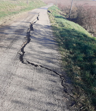 Dégâts de voirie à Le Causé