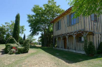 maison à colombages à lamothe-cumont